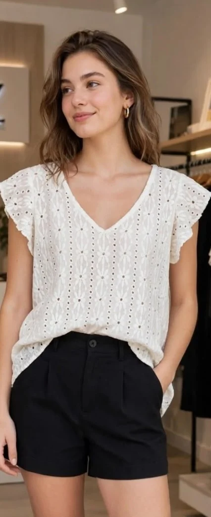 Blusa de Broderie - Imagen 3