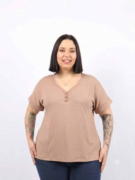 Remera  Valeria  Cuello  V!!!