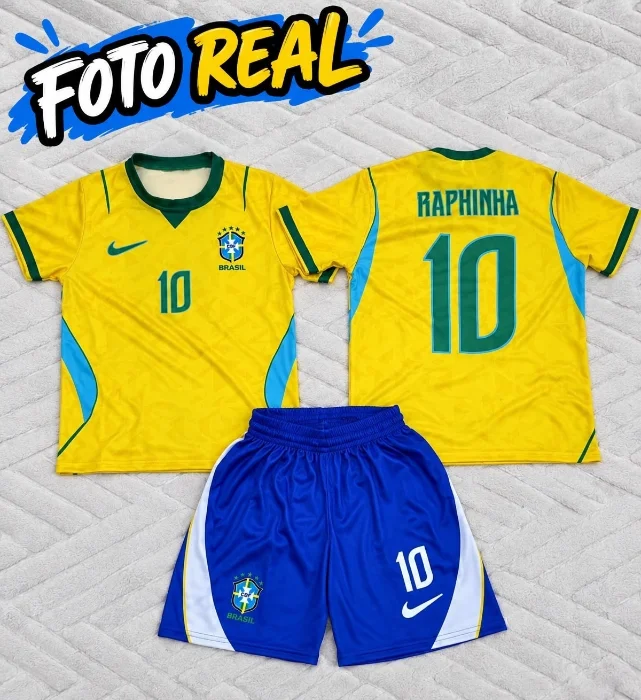 Conjunto de Niño Real Madrid/ Brasil Raphinha