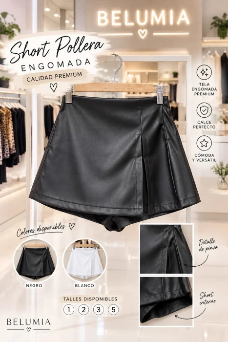 Short Pollera Engomada