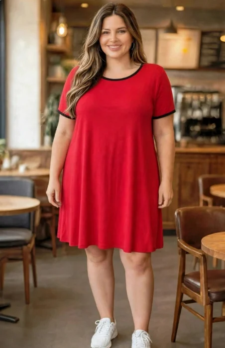 Vestido con Guia Combinado Promo