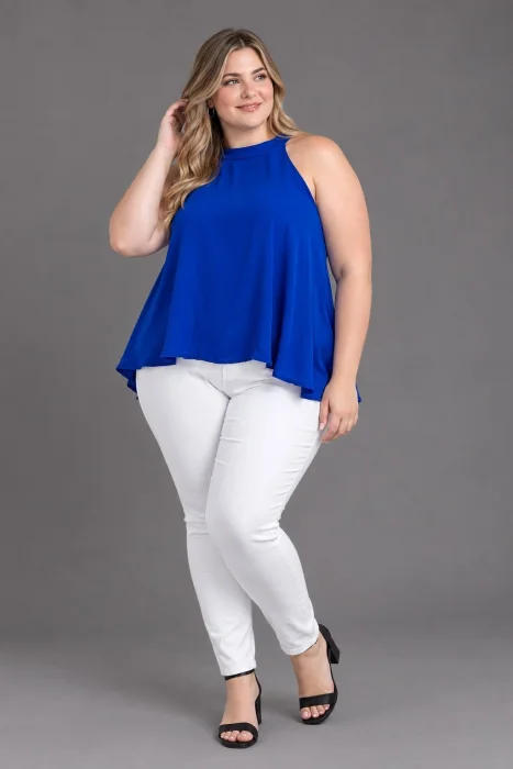 Musculosa Doble con Moño de Gasa