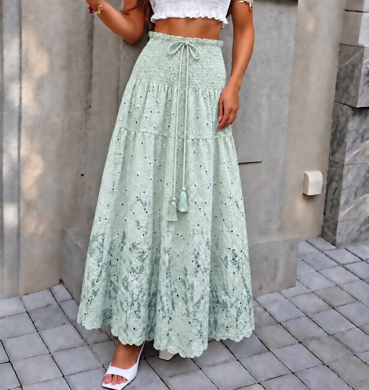 Falda Broderie - Imagen 3