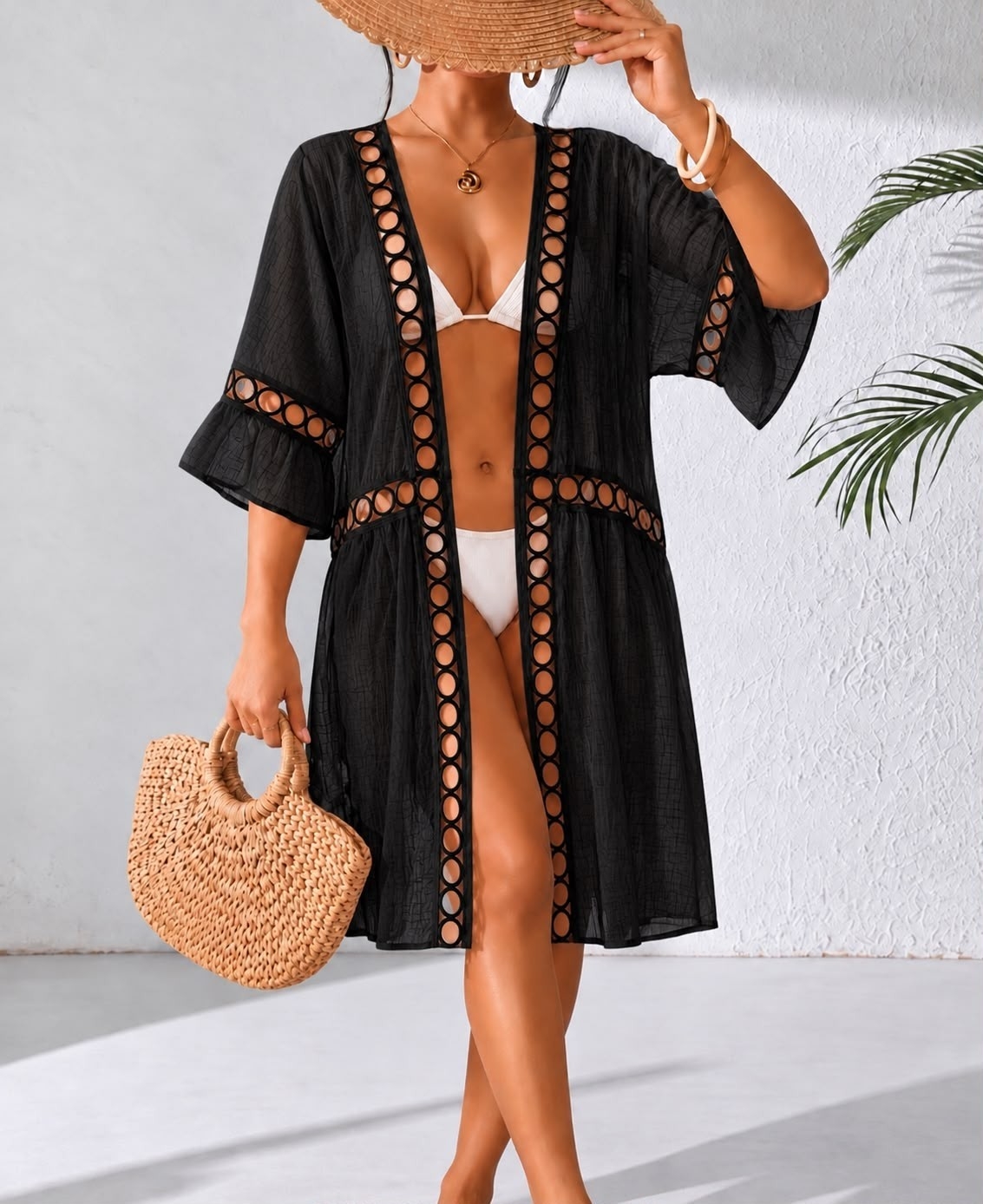 Kimono Argollas Bordadas - Imagen 2