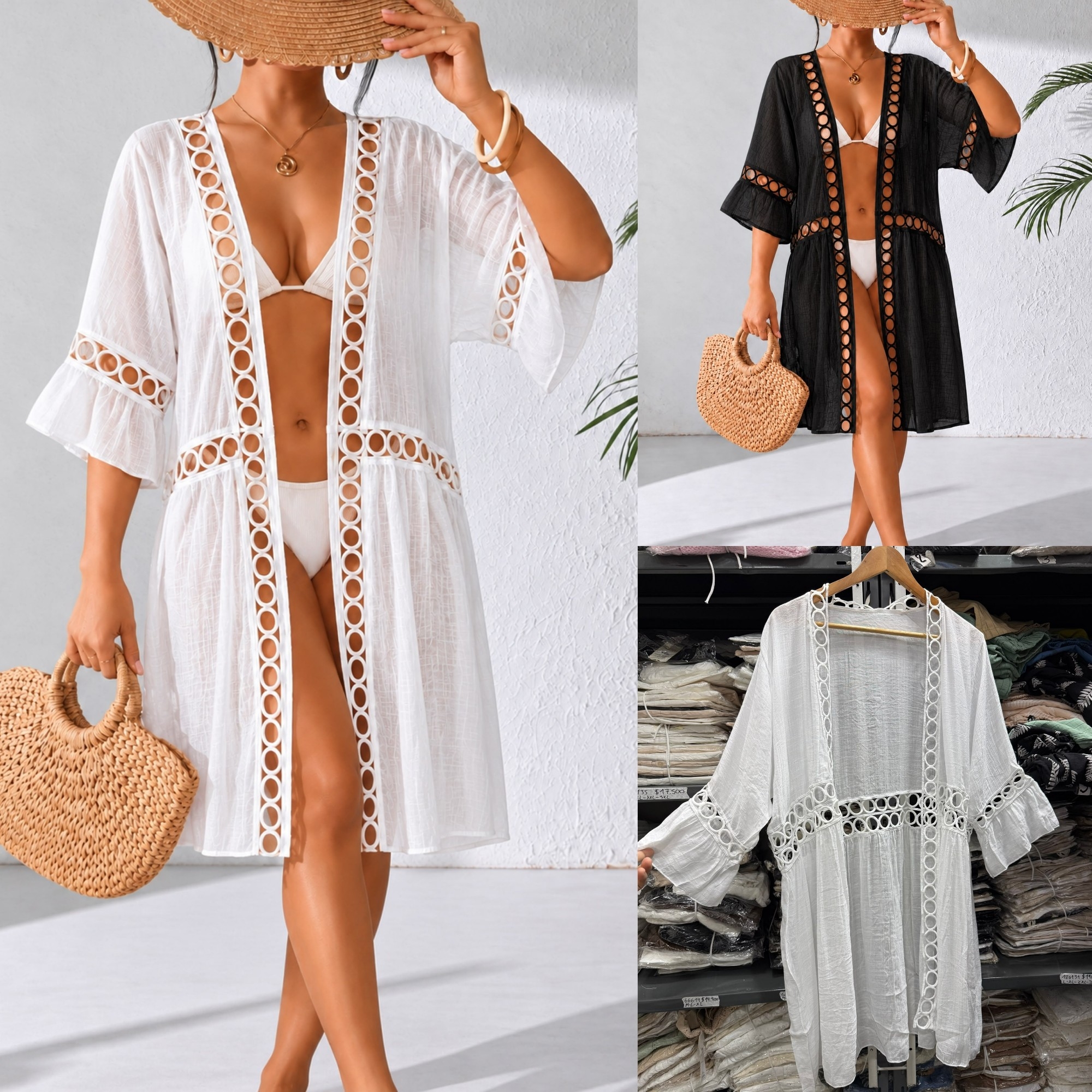 Kimono Argollas Bordadas - Imagen 3