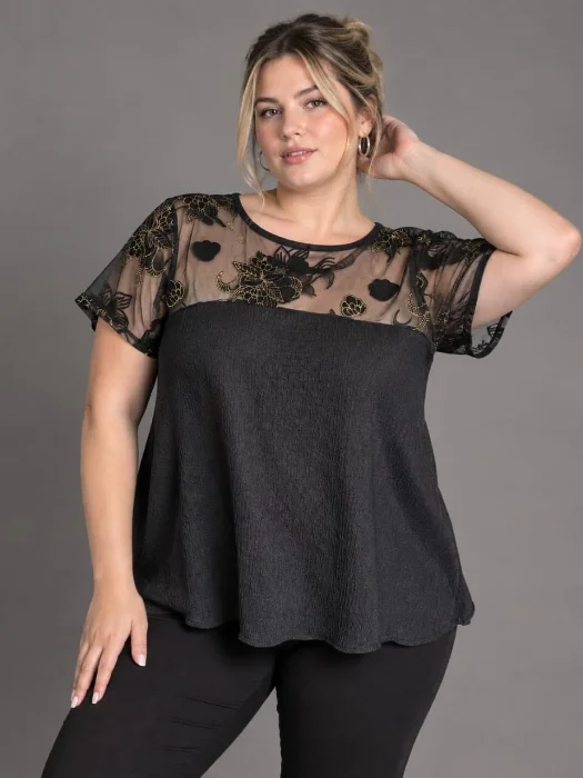 Remera con Tul en Espal6