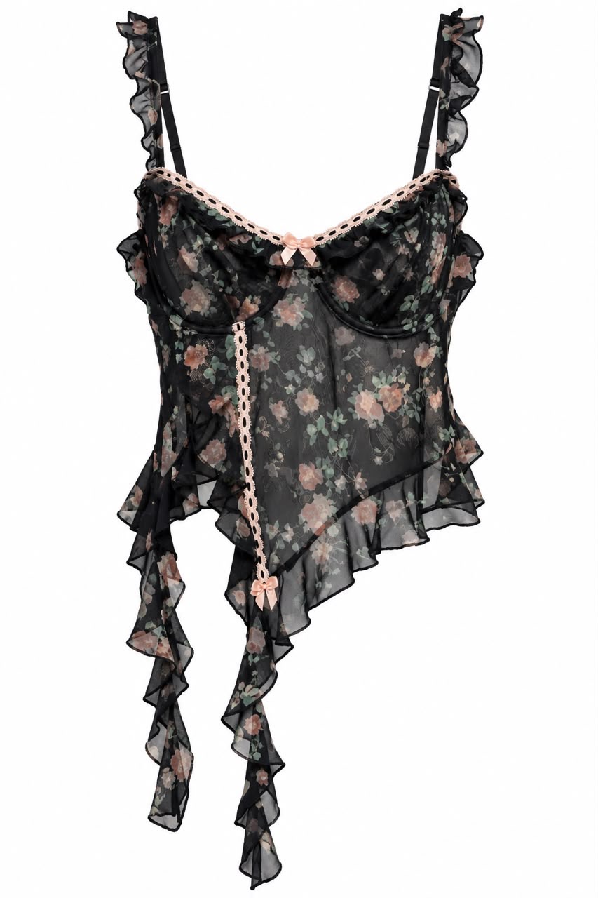 Top de Tull Estampado Florcitas - 6a1bec0b-3cbc-4985-b5f9-7a9f6281e7eb.jpeg