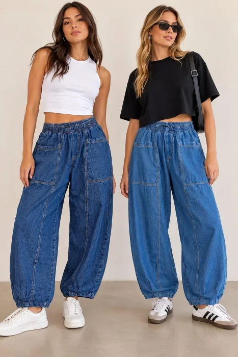 Pantalón Barrel de Jean Liviano