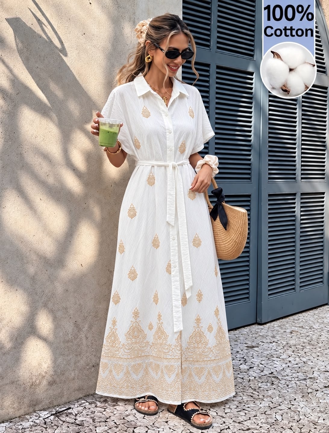 Vestido con Cinto Camisero - Imagen 2