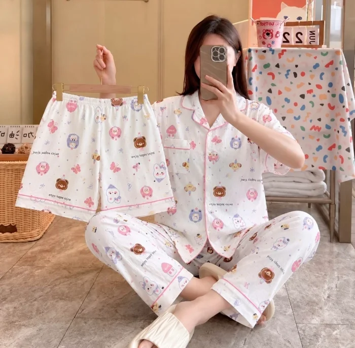 Pijama Camisero 3 Piezas