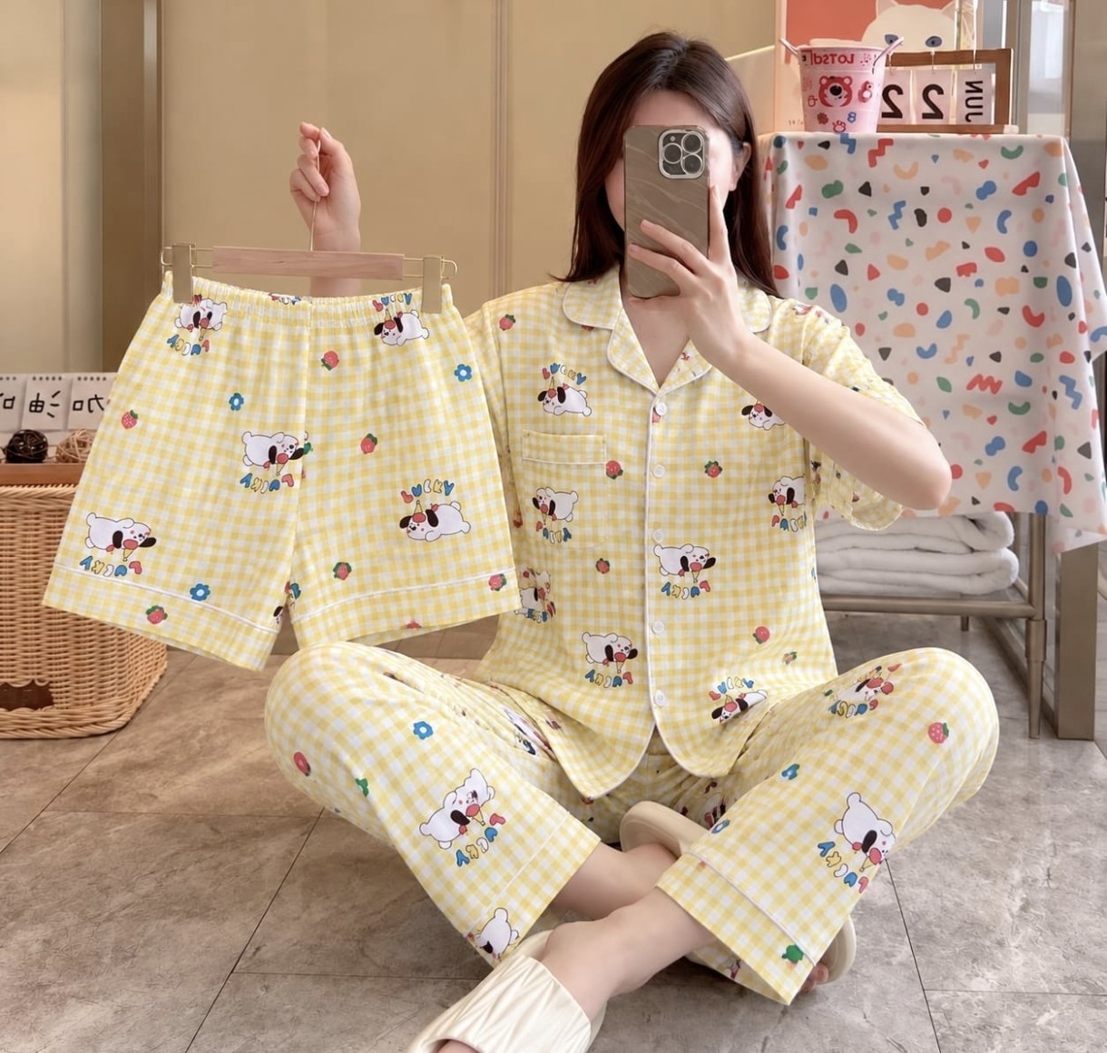 Pijama Camisero 3 Piezas - Imagen 2
