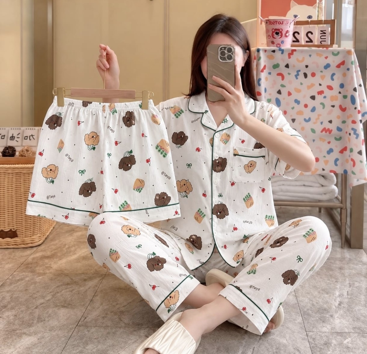 Pijama Camisero 3 Piezas - Imagen 3