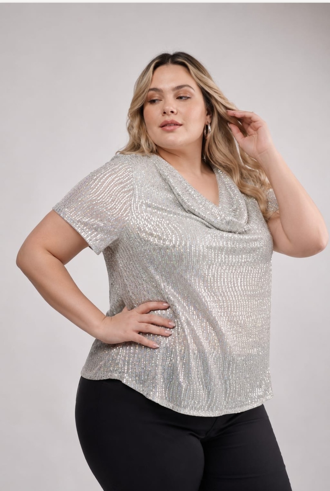 Blusa Cuello Volcado - Imagen 2
