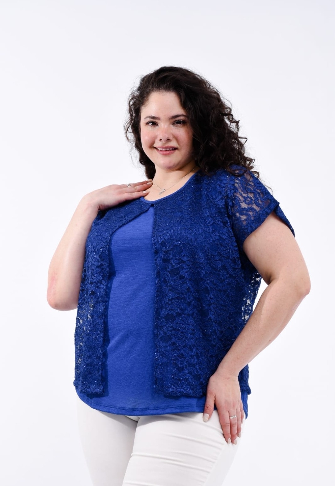 Blusa con Encaje Doble - Imagen 2