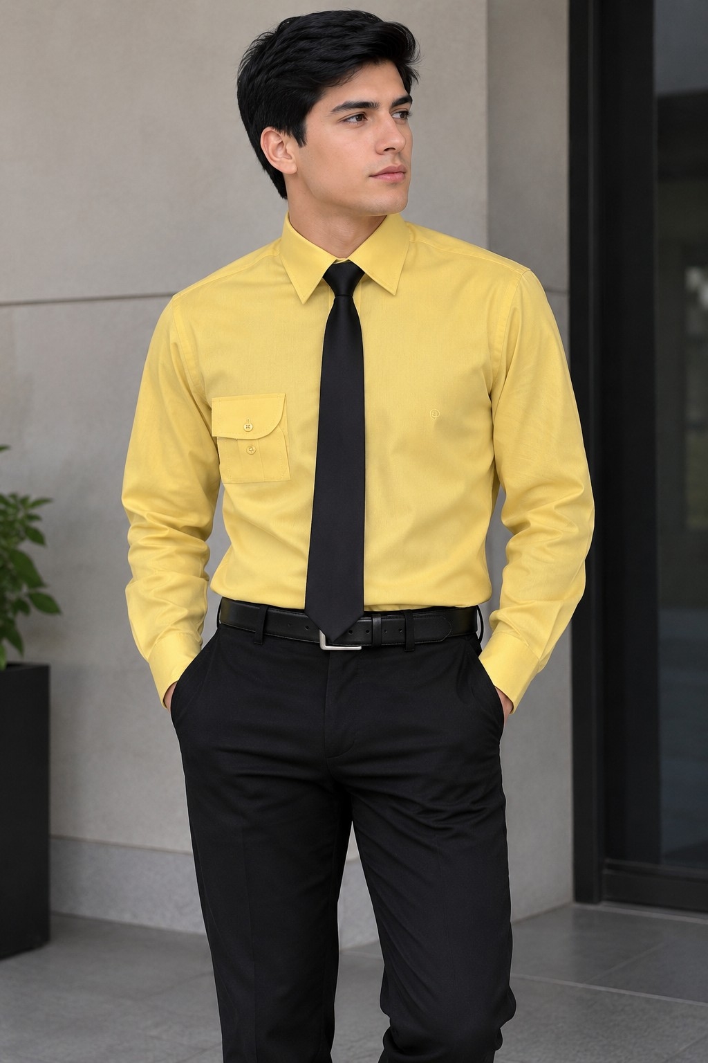 Camisa de Vestir con un Bolsillo - Imagen 3