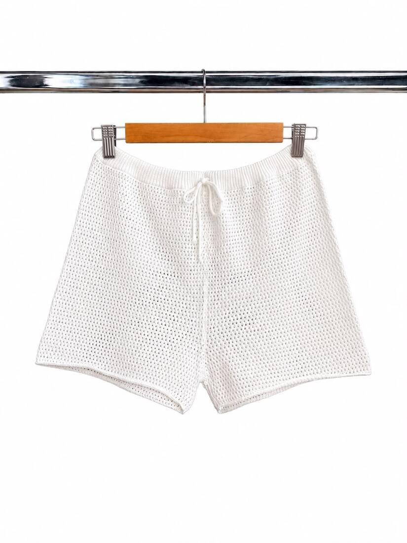 Short de Hilo Desagujado con Cordón Ajustable - 8805.jpg