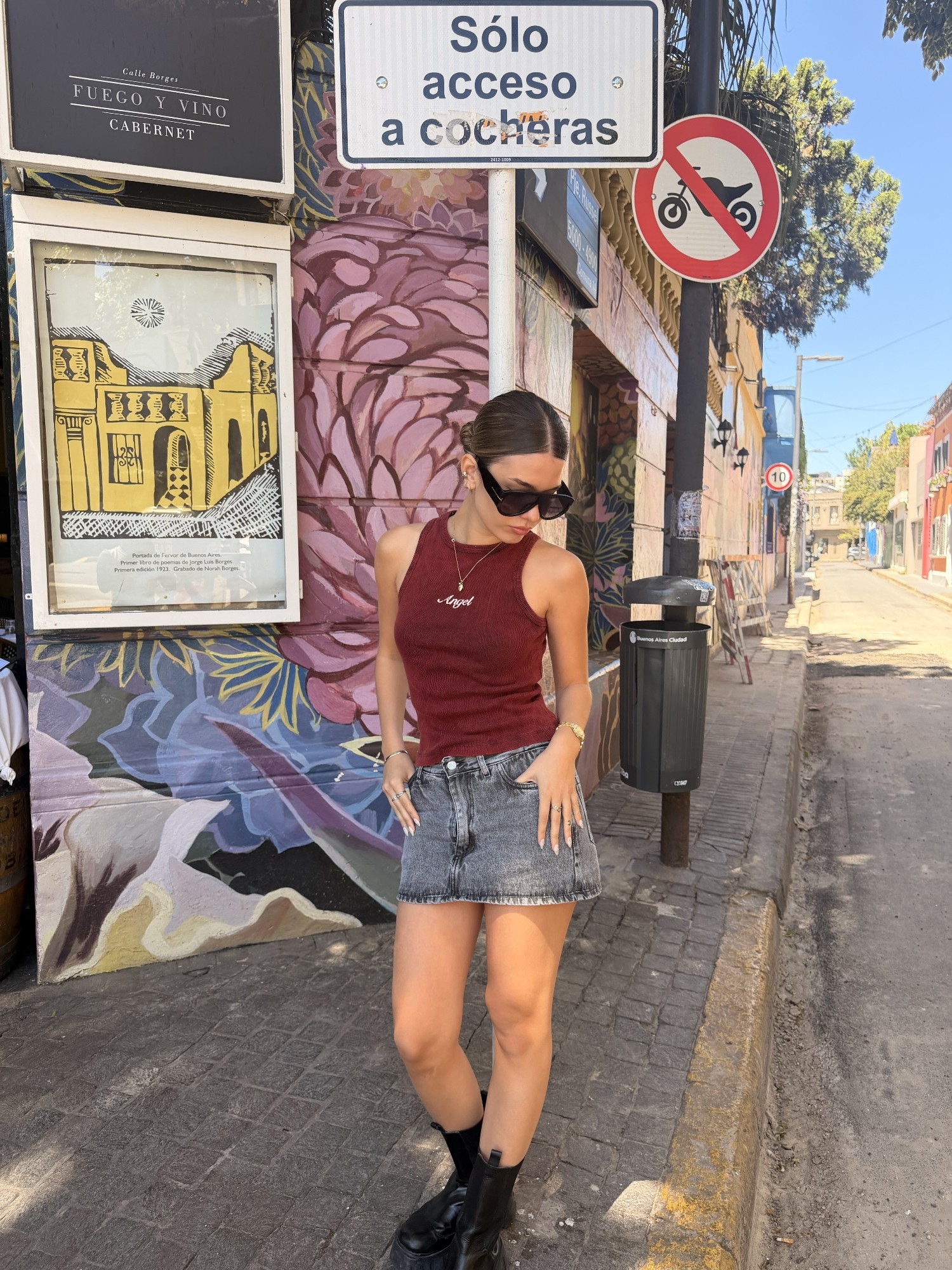 Art 759-3' 36 al 42 Skort Gris Arenado "trend" - Imagen 3