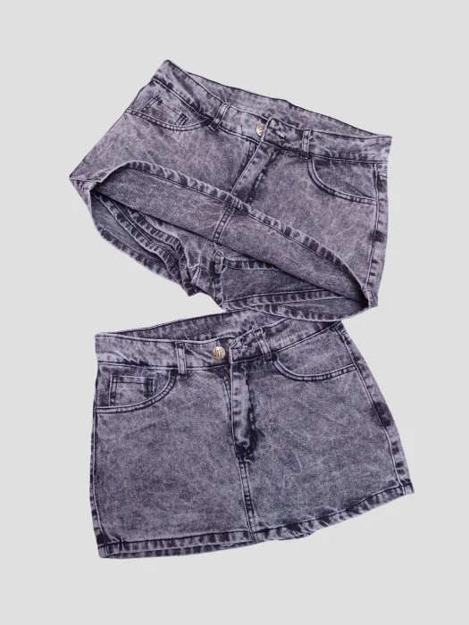 Pollera Shorts Gris Arenado del 36 al 46
