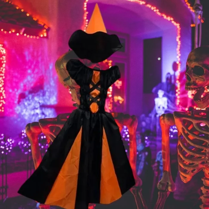 Vestido de Bruja+ Sombrero