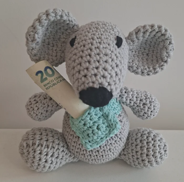 Muñeco Apego Amigurumi Ratón Perez