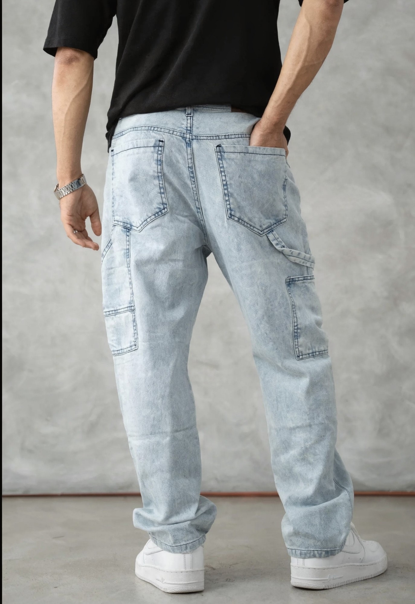 Pantalón Mom Carpintero Estilo Urbano - Imagen 2