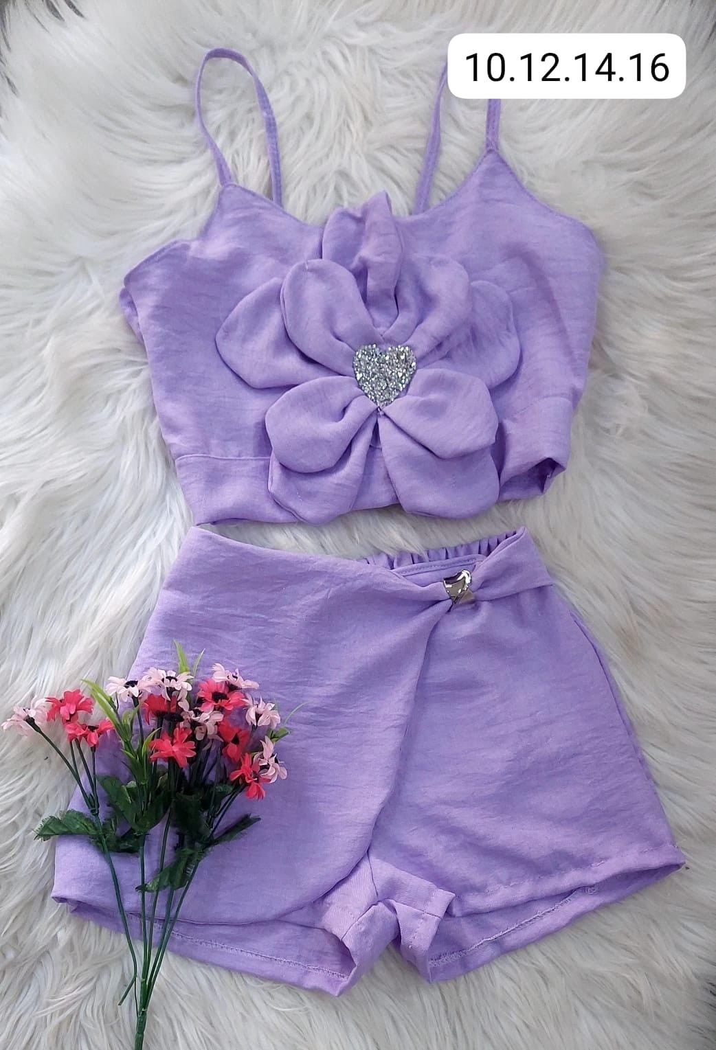 Conjuntos Flor Short Pollera - Imagen 4
