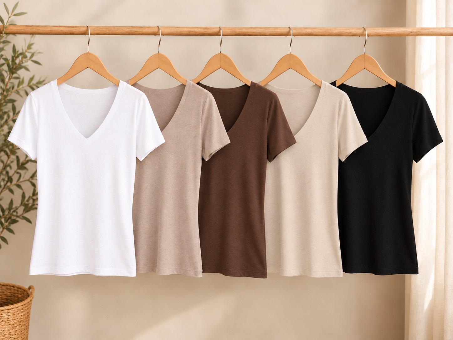 Remera Escote V con Doble Tela - Imagen 6