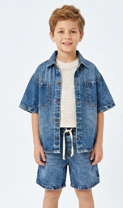 Camisa Denim Manga Corta Oversized Teen - image_88403995.jpg
