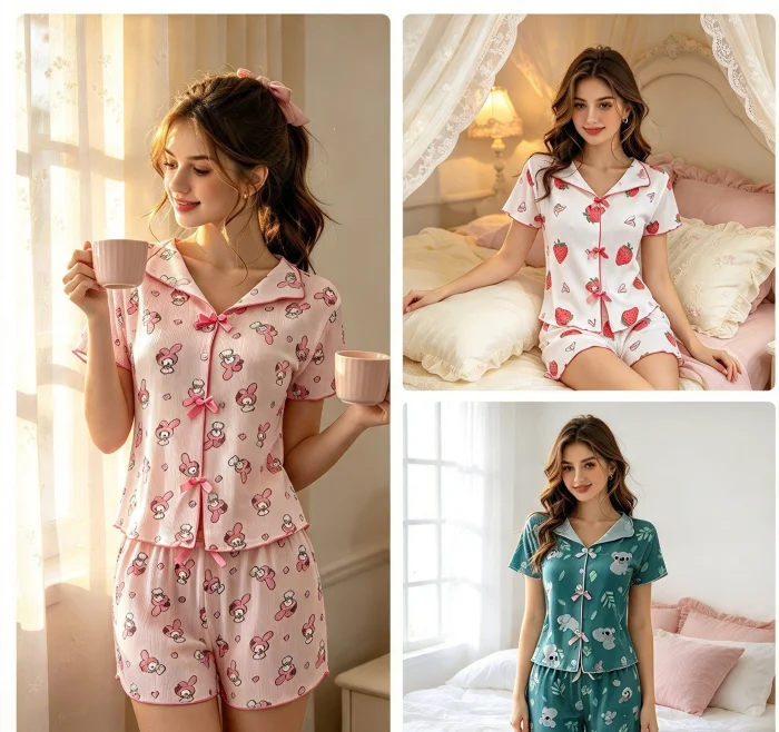 Conjunto Pijama Dama Hello Kitty Demas Personajes