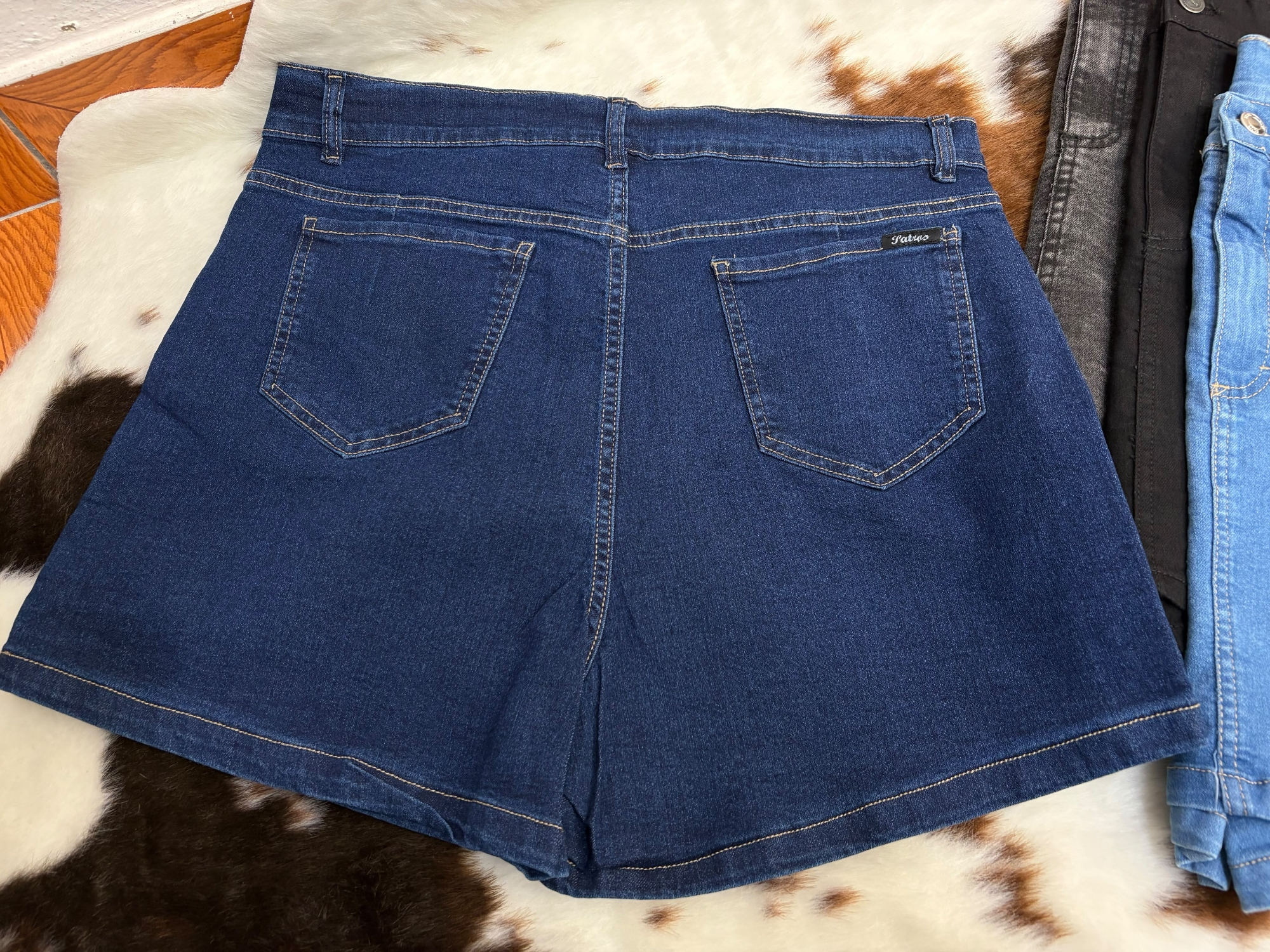 Short Pollera Azul Elastizada - Imagen 3