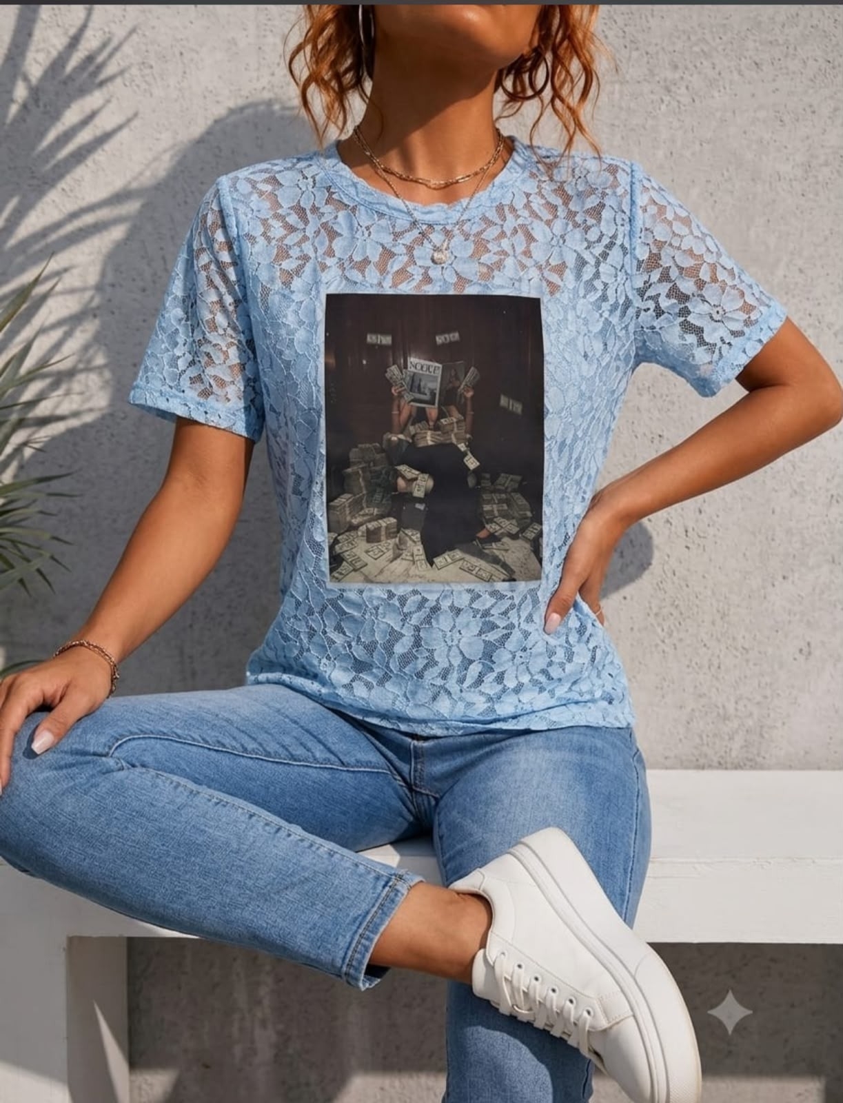Remera con Encaje - Imagen 2