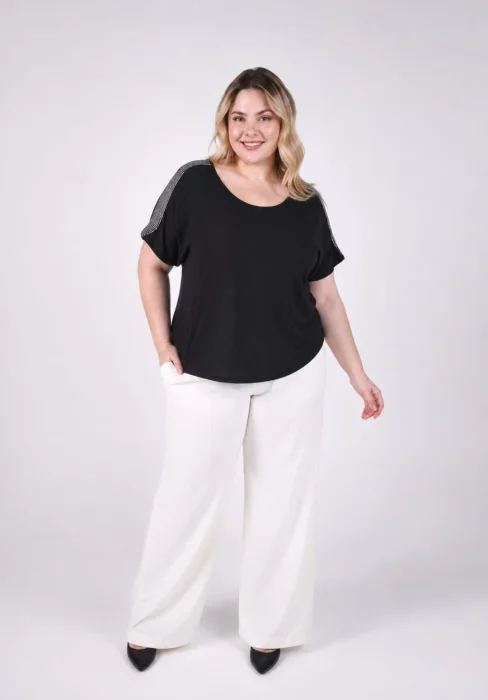 Blusa Hombro con Brillo