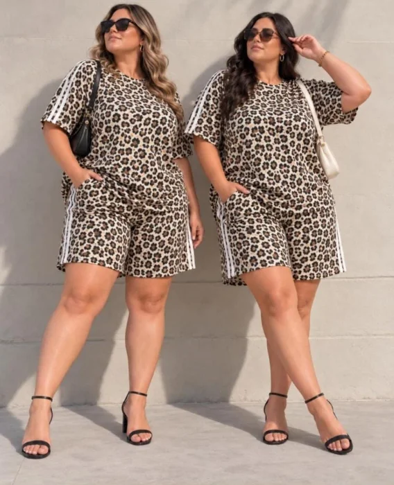 Conjunto Animal Print Lineas