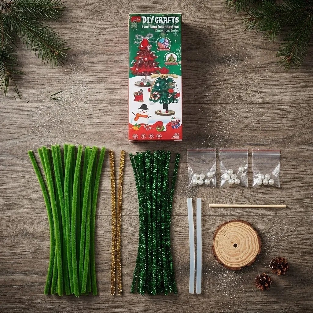 Kit Manualidades Arma Arbolito Navideño Adorno Decoracion - Imagen 3