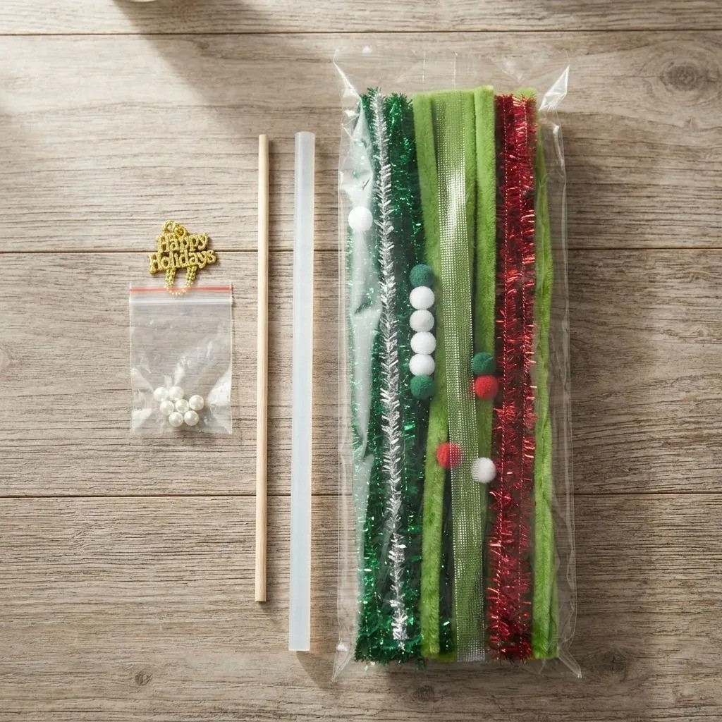 Kit Manualidades Arma Arbolito Navideño Adorno Decoracion - Imagen 4