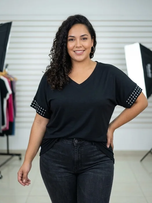 Remera Modal Tachas
