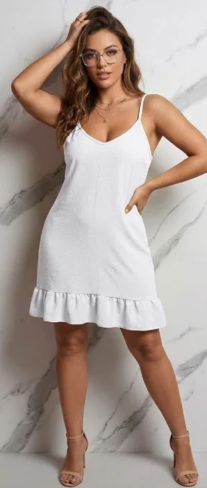Vestido con Boladito Crep Sey