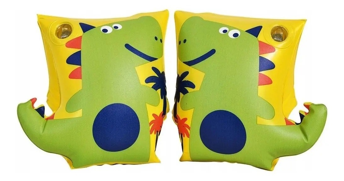 Brazaletes Inflables Sunclub Dinosaurio Salvavidas Niño Modelo 32132 Amarillo - Imagen 2