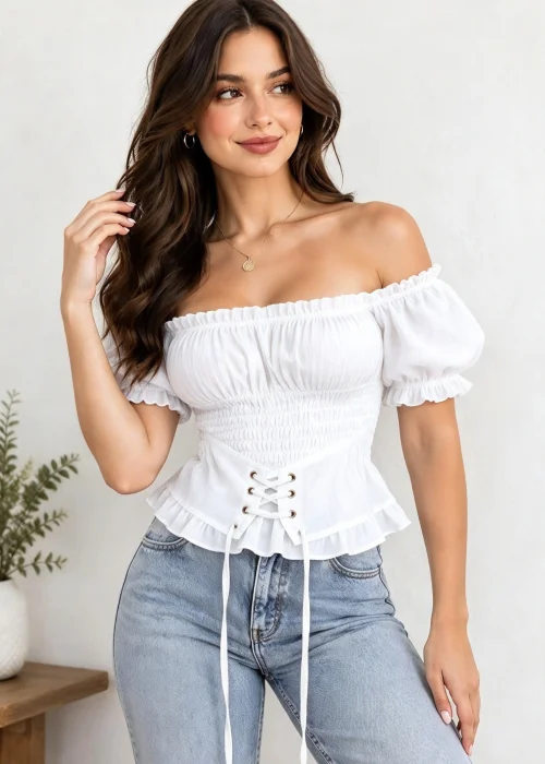 Blusa Paisana  con Corset