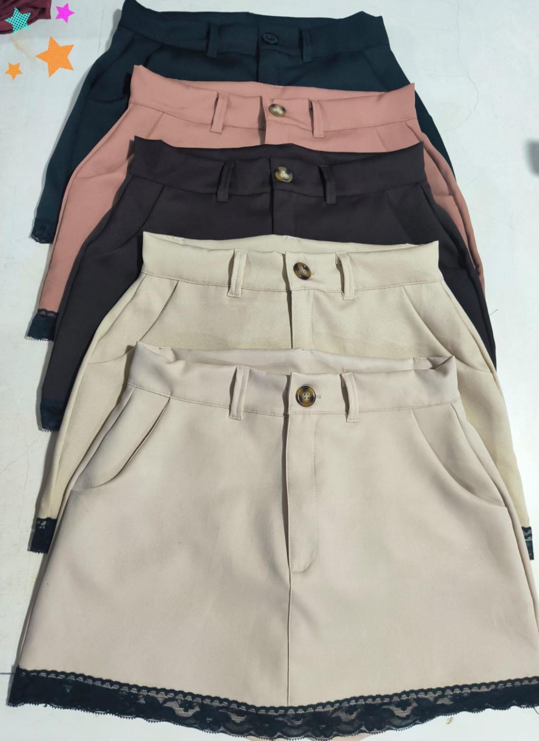 Pollera/ Short C/puntilla - Imagen 3