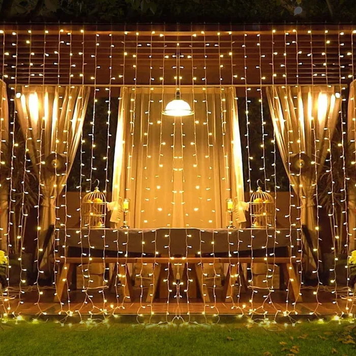 Cortina Luces 384 Led 6 X 2 No Interconectable Navidad