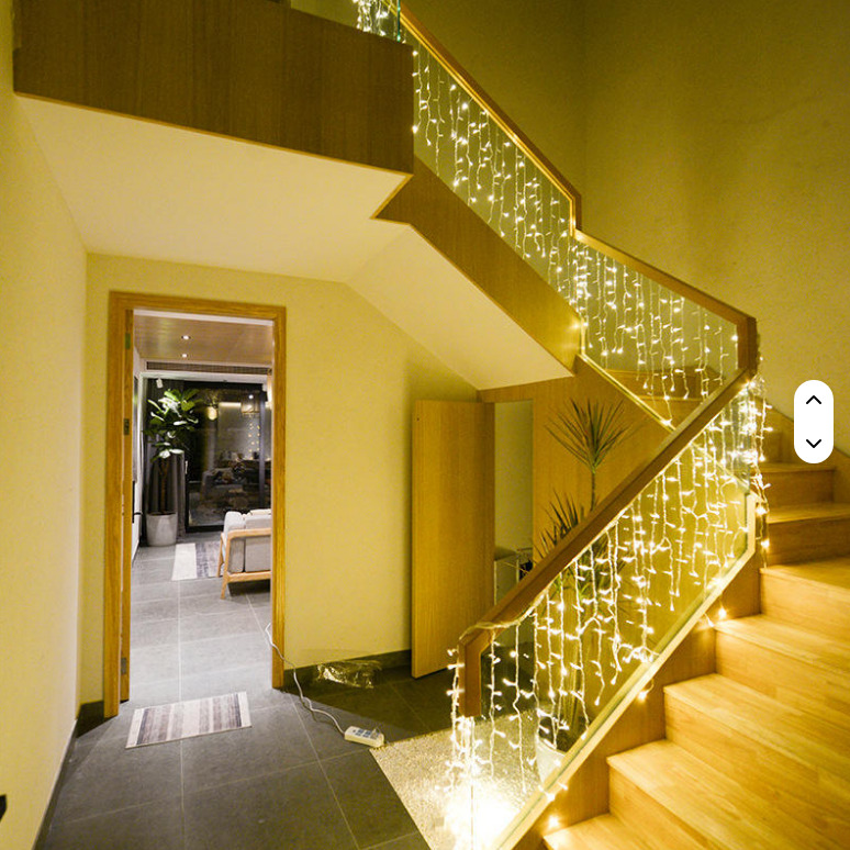 Cortina Luces 120 Led 4 X 0.60 Interconectable Calida Navidad - descarga%20(9).jpeg