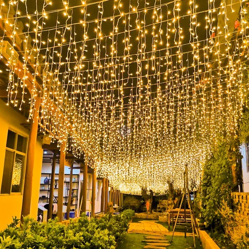 Cortina Luces 120 Led 4 X 0.60 Interconectable Calida Navidad - descarga%20(3).jpeg