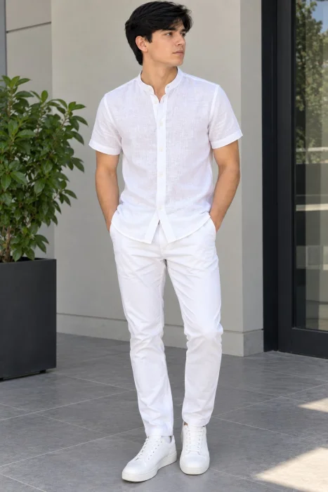 Camisa Hawai Manga Corta