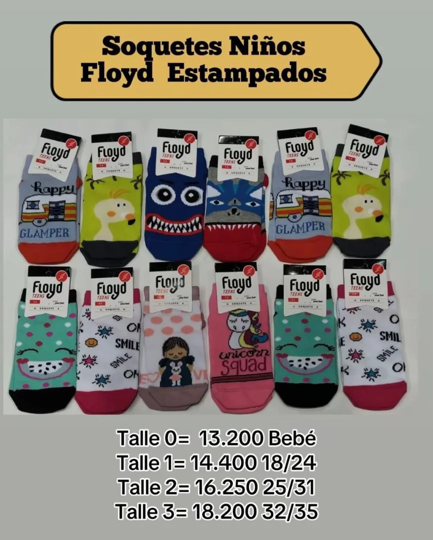 Soquetes Niños Floyd - Imagen 1