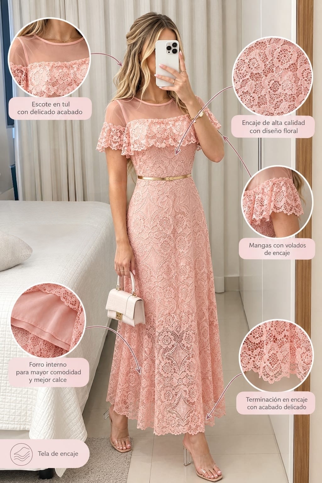 Vestido Emilce Importado - Imagen 2