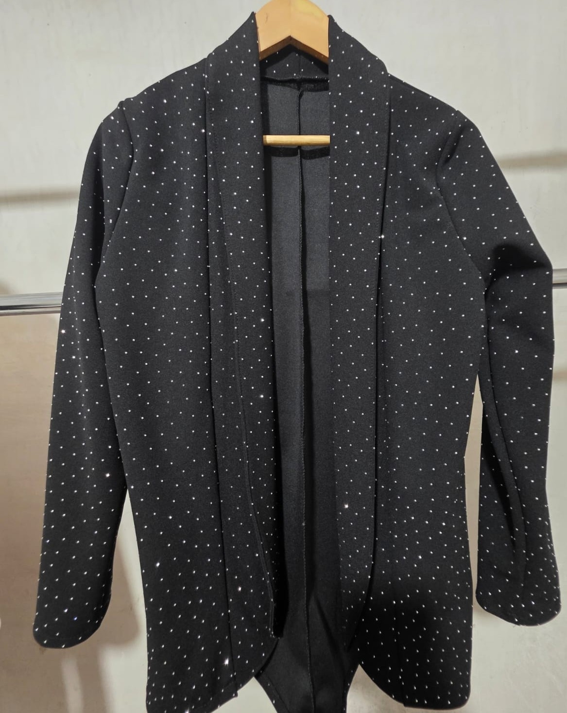 Blezer de Crep con Brillo Strass - Imagen 2