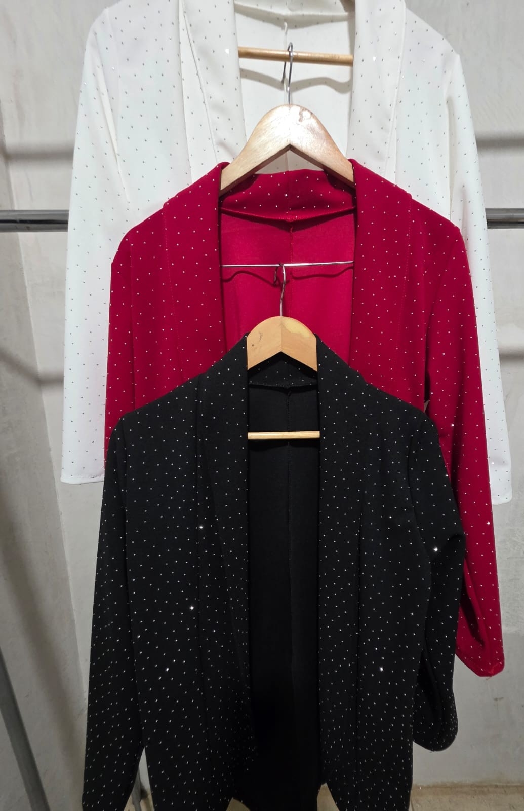 Blezer de Crep con Brillo Strass - Imagen 3