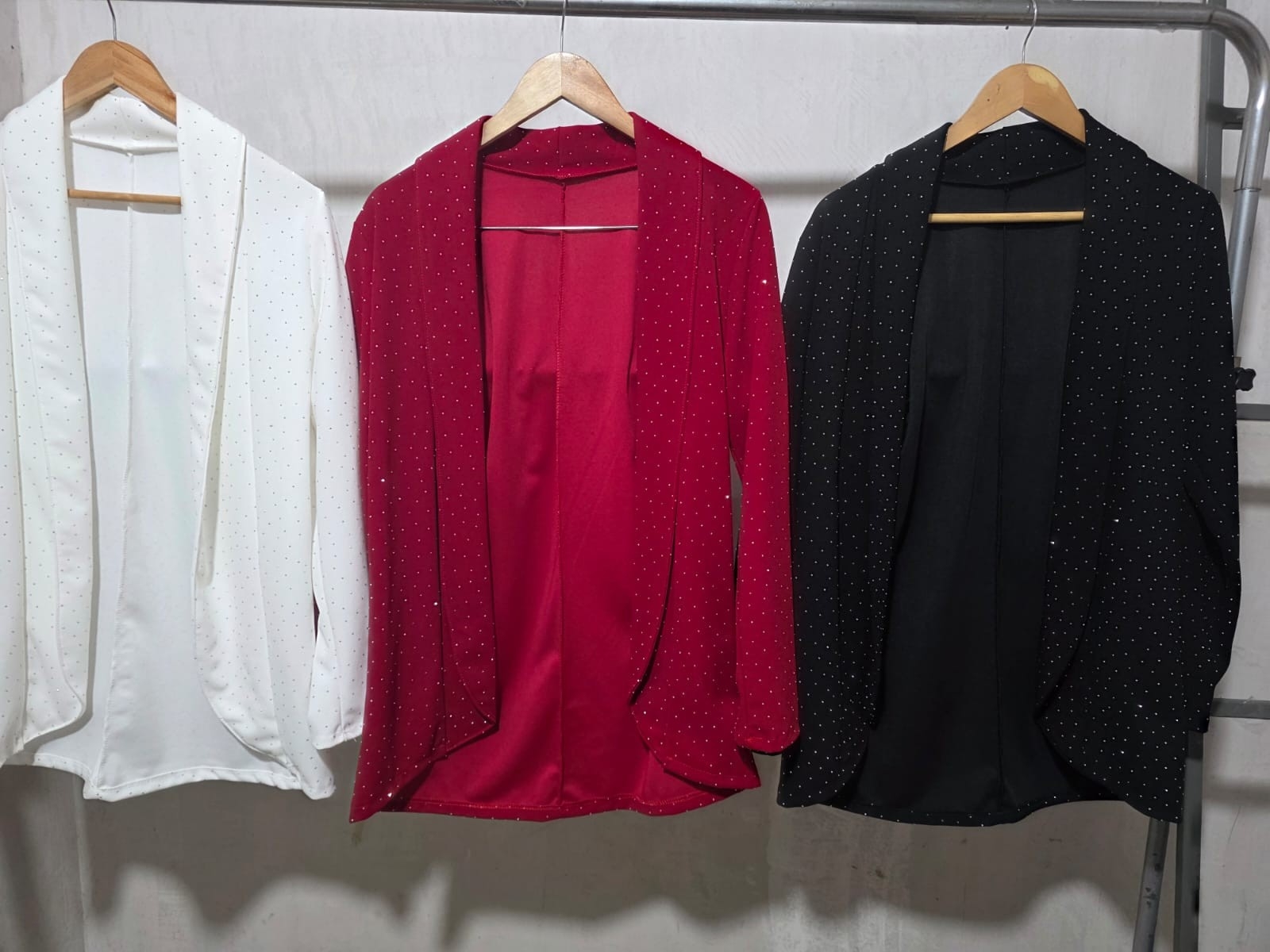 Blezer de Crep con Brillo Strass - Imagen 3