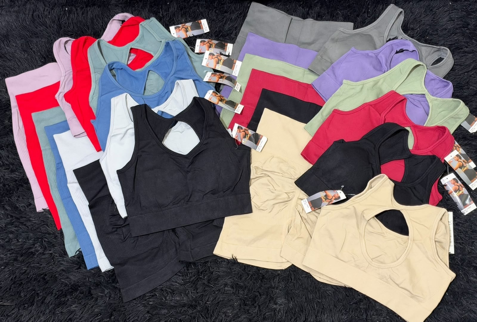 Conjunto Short Colores Liso Push Up..!! - Imagen 4